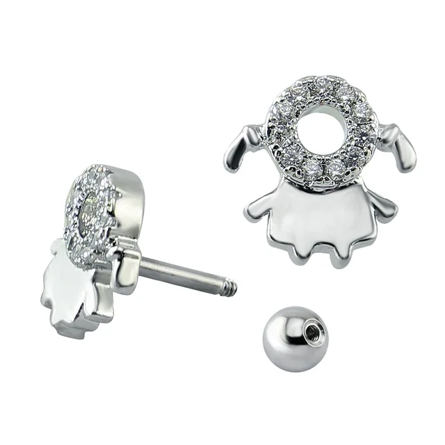 1 Pair Crystal Stud Earrings Cute Design Fashion 1 Pair Crystal Stud Earrings Cute Design Fashion Jewelry Surgical Steel Ear Studs Women