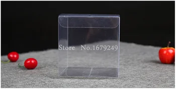 

9x9x8cm DHL fast shipping PVC box/Transparent box/ The plastic boxes Gift boxes Pastry biscuit boxes Display case 100pcs/set