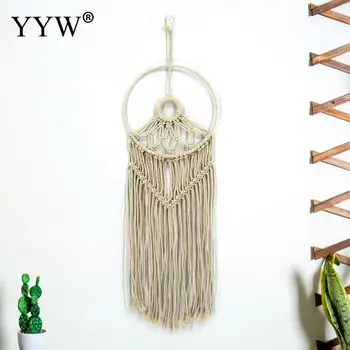 

2pcs Macrame Wall Hanging Scandinavian Decor Wedding Wall Tapestry Backdrop Wall Carpet Wall Hanging Fabrics Decoration For Home