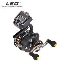 Leo 27967 Рыболовная катушка цифровой Дисплей с обмотки смещения правой Левая рука Алюминий сплав 5BB 3,5: 1 Шестерни соотношение приманки Pesca