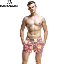 Летние быстросохнущая Для мужчин s Siwmwear Для мужчин; пляжные шорты красный кленовый лист цветочный купальник с принтом для мужские плавательные трусы