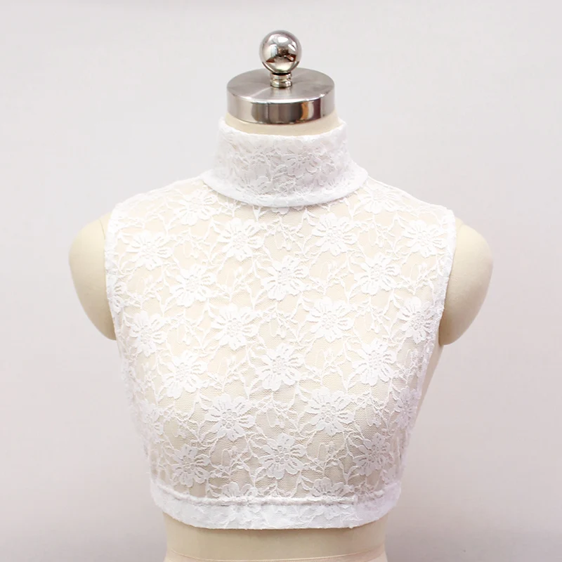 

Fashion Women's Fake Collar Female Spring Winter Shirt Sweater Decoration Lace Crochet False Collar Detachable Collar Elastic