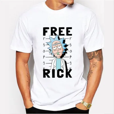 

2009 Rick and Morty Men's Short-sleeve Printed T-shirt Men's European and American Men's Wear t shirt men off white tshirt