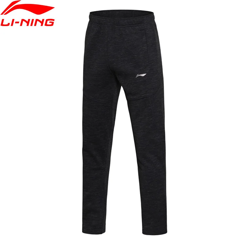 

Li-Ning Men Training Series Sweat Pants Regular Fit WARM AT 100% Cotton Comfort LiNing Sports Pants AKLM655 MKY338