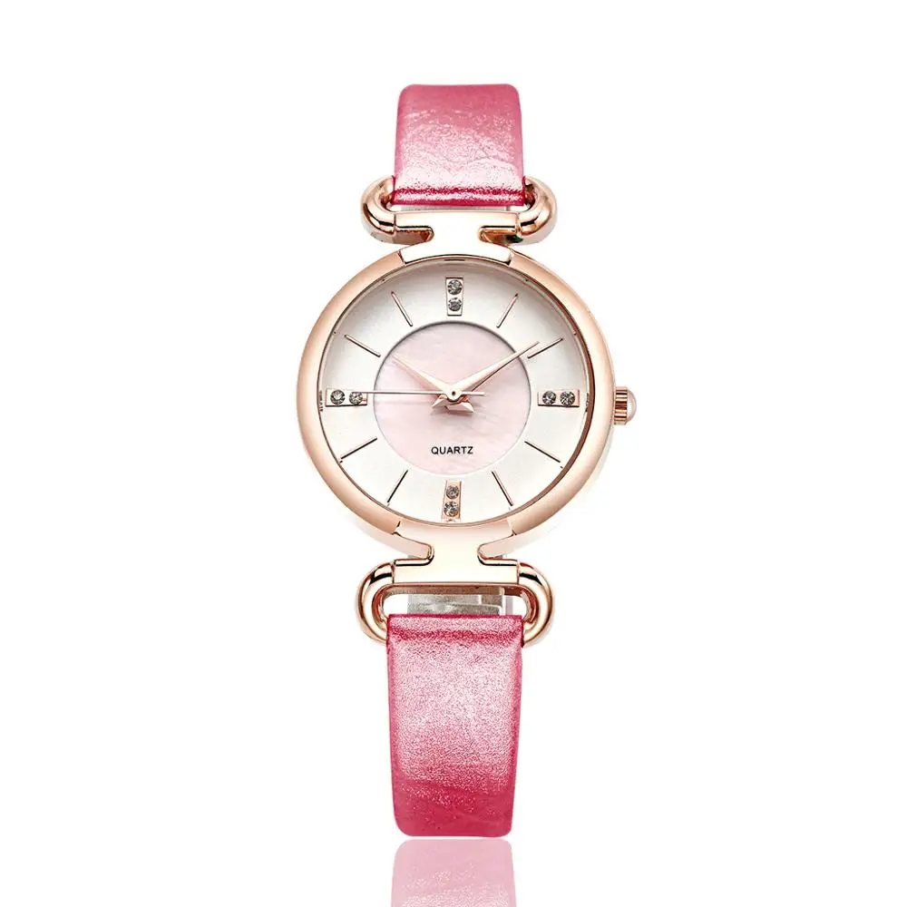 

Fashon women brand watches leather strap casual wristwatches NO.2