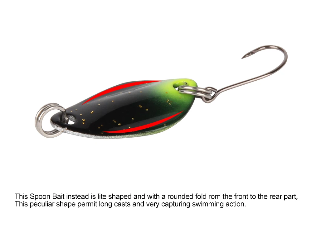 Spinpoler 4PCS 1.4g2cm 2.2g3cm Trout Fishing Spoons Lure Swim Bait Isca Artificial Trout Spoon Lure Fishing Tackle  (6)