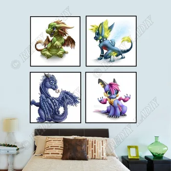 

Full Square / Round Diamond Painting Dragon Baby 5D Diamond Embroidery Crystal Mosaic Picture Beaded Cross Stitch Hobby & Crafts