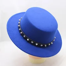 SUOGRY фетровая шляпа с широкими полями, осенняя зимняя шапка, женская шапка с имитацией шерсти, мужская шляпа с плоским верхом, мужская шапка