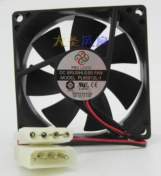 

Taiwan Power PL80S12L-1 12V 0.10A 4P Plug 8cm 80*80*25mm Silent Chassis Fan Ultra-Mute