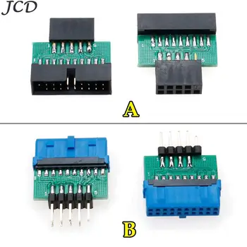 

JCD 2pcs/lot USB3.0 19 PIN 20 pin female to USB2.0 9 pin male adapter USB 3.0 19pin /20Pin to USB 2.0 9PIN converter adapter
