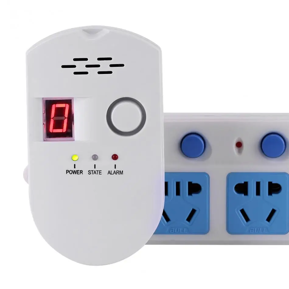 AC110 240V детектор утечки легковоспламеняющегося газа анализатор сигнализация