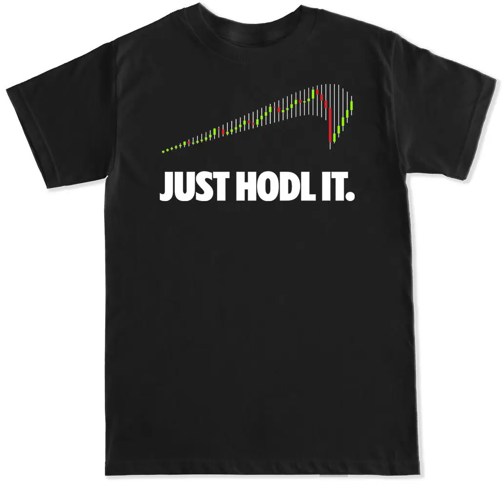 Kopen GEWOON HODL HET CRYPTOCURRENCY BITCOIN ETHEREUM RIPPLE BTC GRAPPIGE MEME HEREN T shirt Man Mode Ronde Kraag T shirt top tee