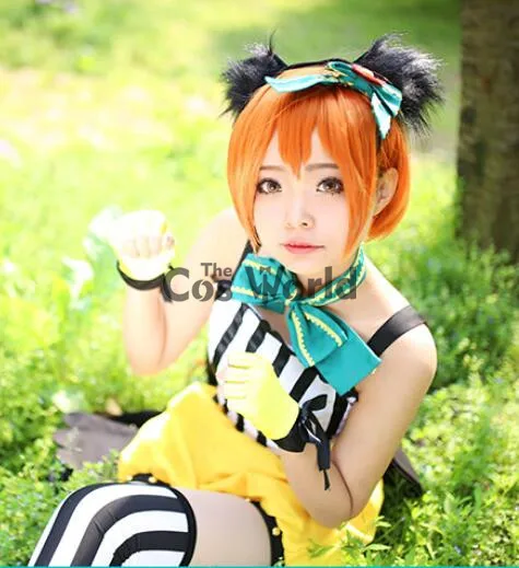 LoveLive! Love Live Hoshizora Rin Черный кот нарядное платье наряд аниме костюмы для