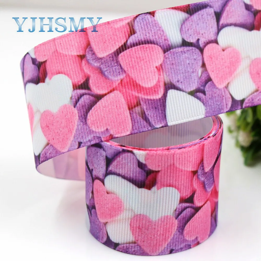 YJHSMY G 18716 611 38 мм 5 ярдов Мультяшные печатные корсажные ленты DIY ручная работа