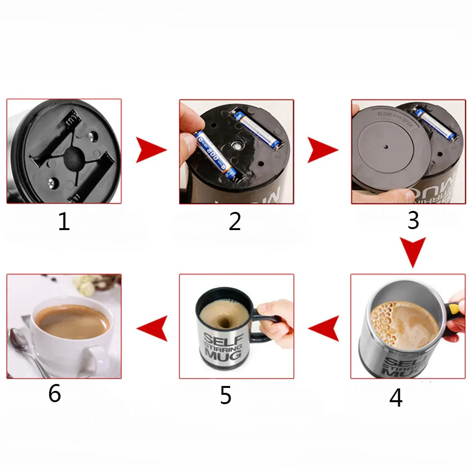 400ml Mug Automatic Electric Lazy Self Stirring Mug Travel Coffee Mug Self Stirring Double Insulated Mugs Cup With Lid           11