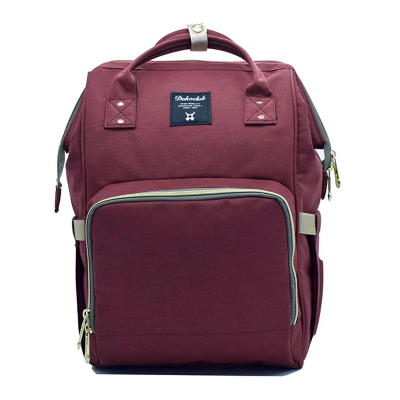 Сумка для детских подгузников, рюкзак для мам, большая вместительность, сумки для пеленания, водонепроницаемая влажная сумка для коляски - Цвет: Q