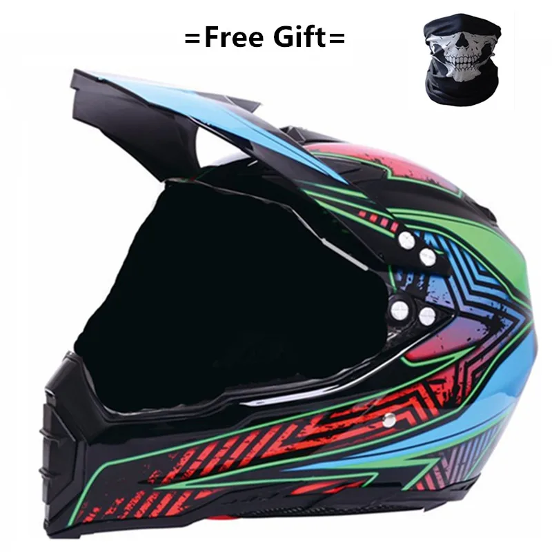 star-dark BYE New Motorcycle Helmet Men Full Face Helmet Moto Riding ABS Material Adventure Motocross Helmet Motorbike DOT Certification - Цвет: star-dark