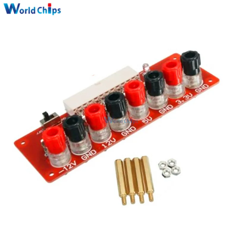 

1 Set 24 Pins ATX Benchtop Board Computer PC Power Supply Breakout Adapter Module
