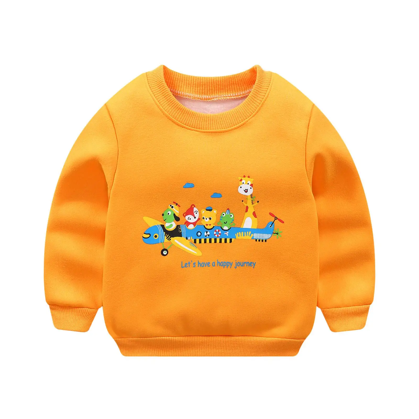 Cartoon Pattern Baby Boy Winter Fashion Clothes Baby Girl Lovely Style Tops - Цвет: p2