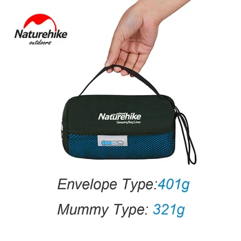

Naturehike Camping Sleeping Bag Envelope & Mummy Warm Coolmax Sleeping Bag Liner Outdoor Camping Blanket Portable Sleeping Sheet