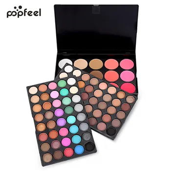

Popfeel 95 Colors Matte Eyeshadow Palette Earth color smoke makeup Shimmer Glitter Nude Eye Shadow Set Long lasting Cosmetic