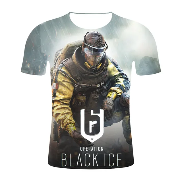 Men/women Summer Fashion 3D Print Rainbow Six Siege Men