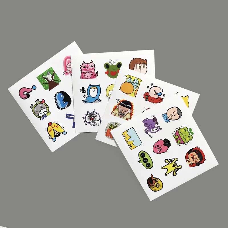 

[new] Cute diary stickers homemade hand account decoration stupid funny funny cartoon children notepad stickers waterproof