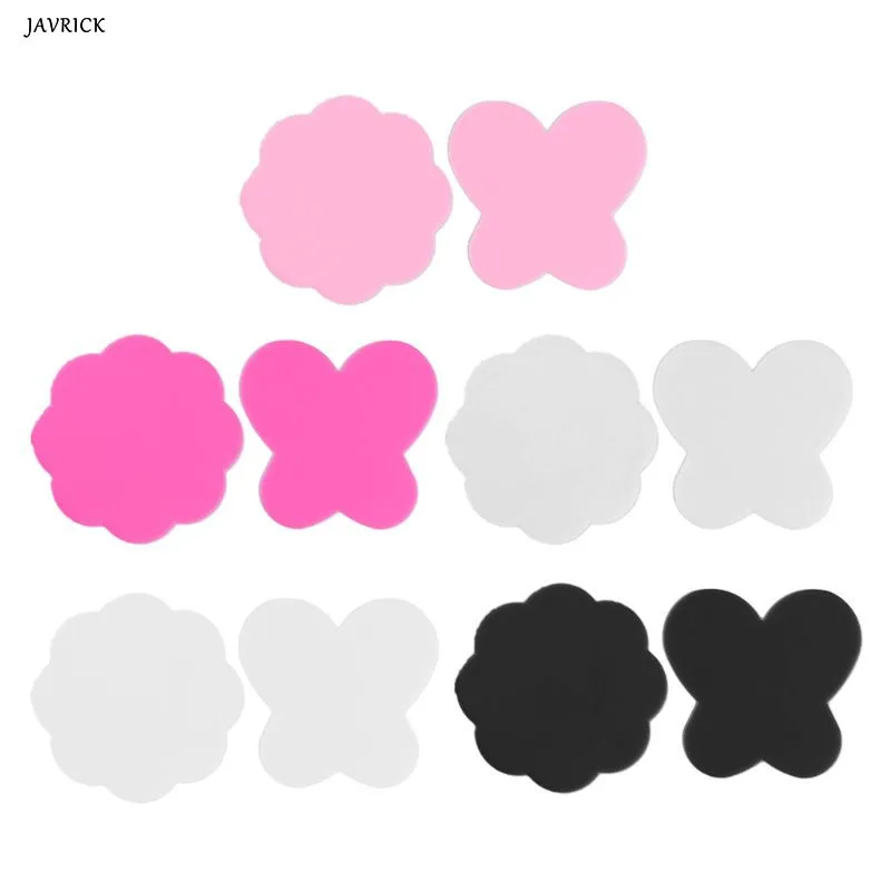 

2Pcs DIY Resin Frame Pad Color Tone Pigment Palette Silicone Pad Jewelry Tools