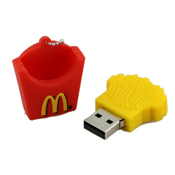 Флеш накопитель Mcdonald's с флеш диск USB 2 0 из мультфильма u 8 ГБ 16 32 128 картофель фри