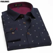 PaulJones DM90x, плюс размер, 11XL, новая модель, необычный принт, мужские рубашки, большой размер, мужская блуза, мужская повседневная хлопок, азиатская одежда