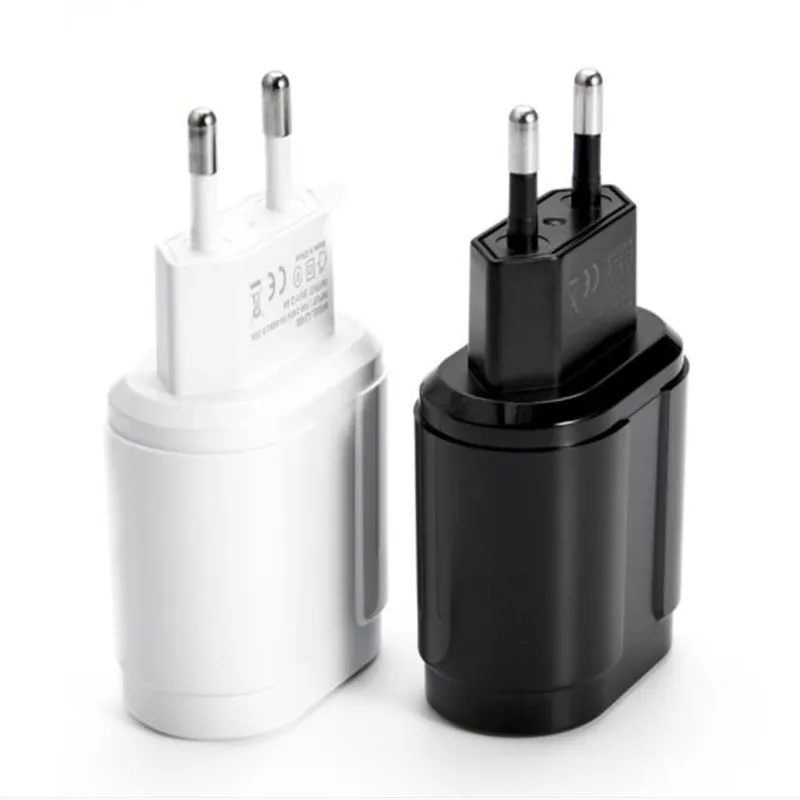 UVR штепсельная вилка ЕС 2 порта USB быстрое зарядное устройство адаптер настенный