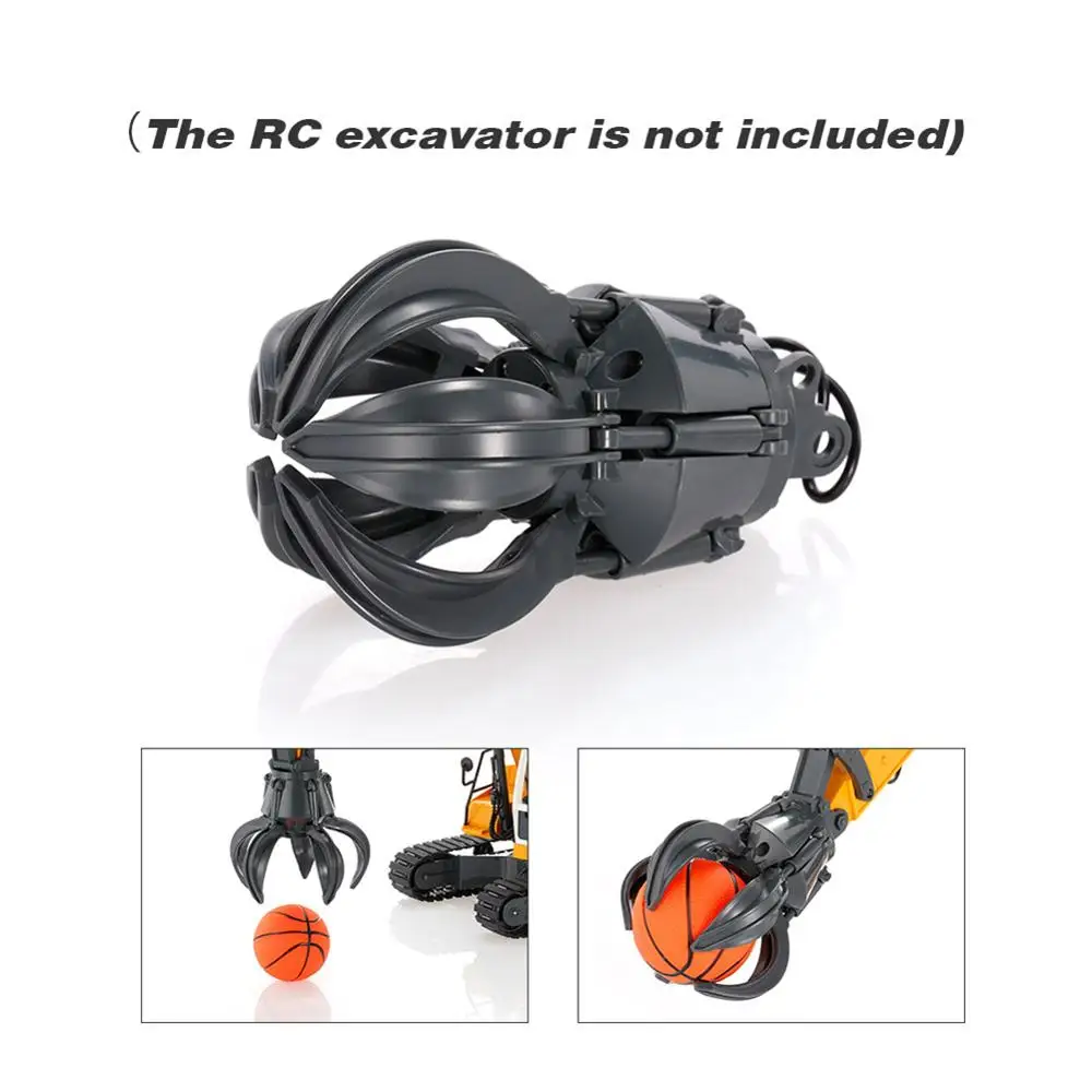 

RC Car Part E561-003A Double E E561-003 Gripper DIY Part with Mini Basketball Toy for RC Electric Excavator