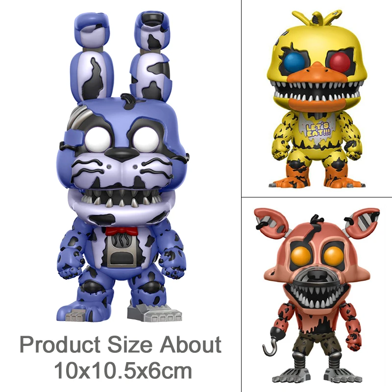 10 шт. Five Nights At Freddy's Toys ПВХ Фигурки FNAF Бонни и Чика Фокси Funtime Фредди фазмедведь кукла кошмар медведь куклы