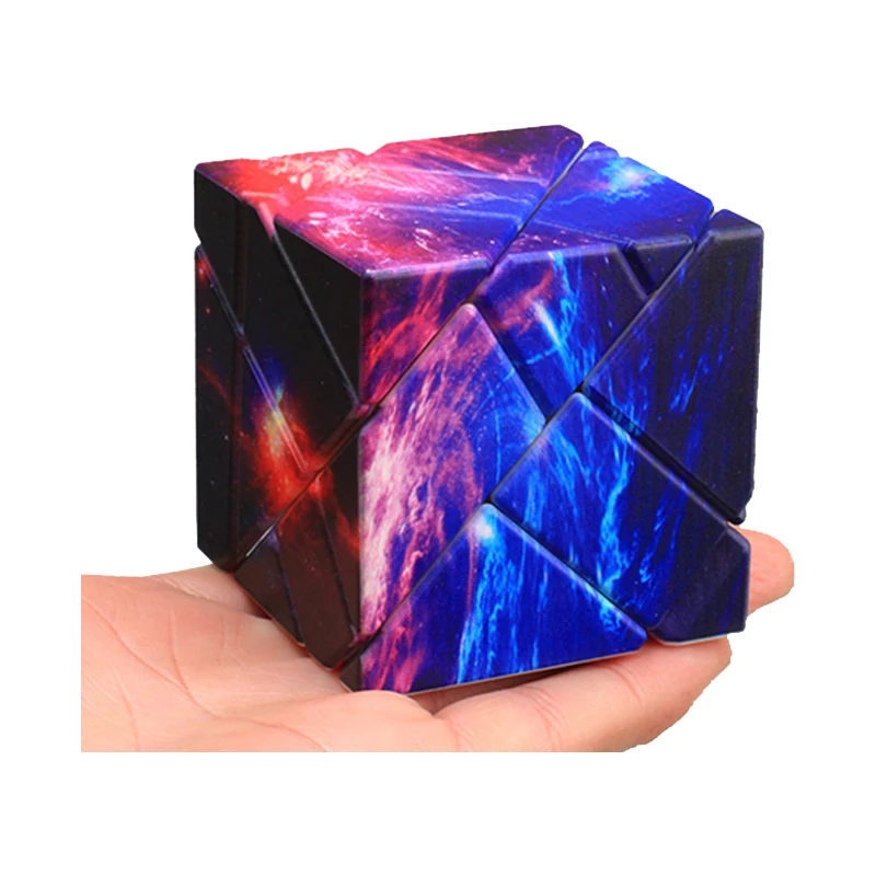 ZCube 3x3x3 Звезда небо печать волшебная Скорость Куб странной формы головоломка куб 3x3x3 magico Cubo обучающие игрушки для детей