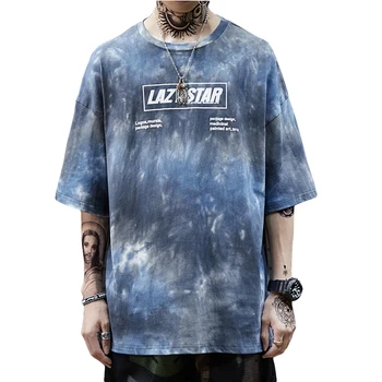 

Tie Dye t Shirt Men Print Vintage Psychedelic Dazzle Oversize Tshirt Hip Hop Streetwear Rap Rock Harajuku Ulzzang Mens Tops Tees