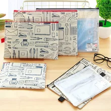 B5, A5, B6, 3 шт./лот, Корея, на молнии, многофункциональный, многослойный, ткань Оксфорд, ПВХ, держатель для файлов, канцелярские принадлежности, Сумка для документов, школьные принадлежности