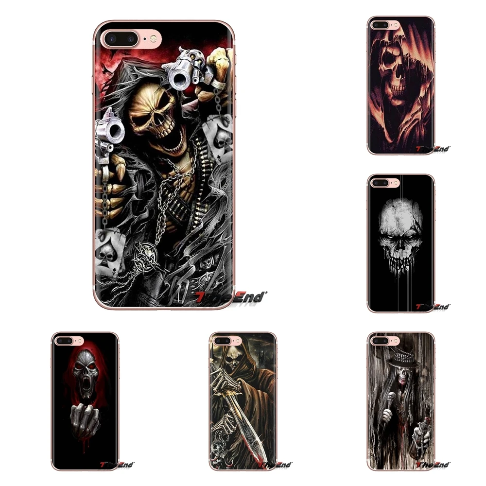 

Grim Reaper Skull Skeleton Print For Oneplus 3T 5T 6T Nokia 2 3 5 6 8 9 230 3310 2.1 3.1 5.1 7 Plus 2017 2018 Soft Silicone Case