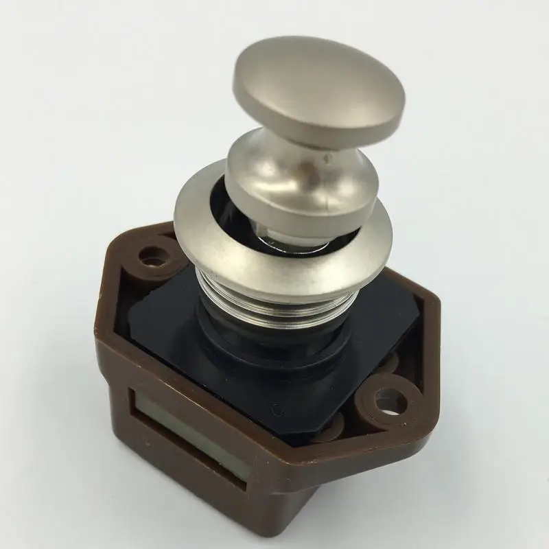 

Push Button Catch Lock Cupboard Door Knob Caravan Boat Cabinet Drawer Latch Desk Drawer Lock Furniture Handle alloy