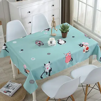 

Free Shipping Multi-size Europe Style Printed Cotton Linen Tablecloth Dust Proof Covers For Home Party Table Cloth MZR024