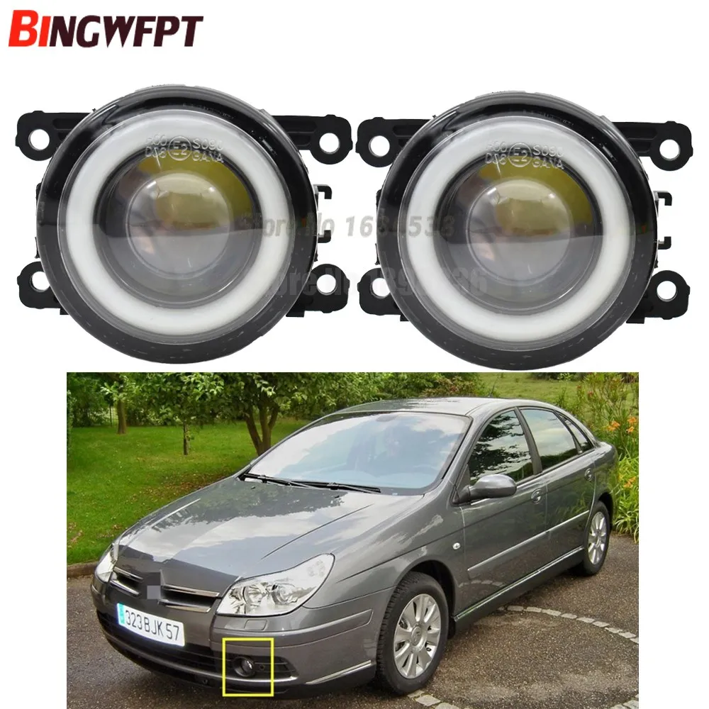 

2pcs/pair Angel Eye car-styling Fog Lamps lighting LED Lights For Citroen C5 2001 2002 2003 2004 2005 2006 2007