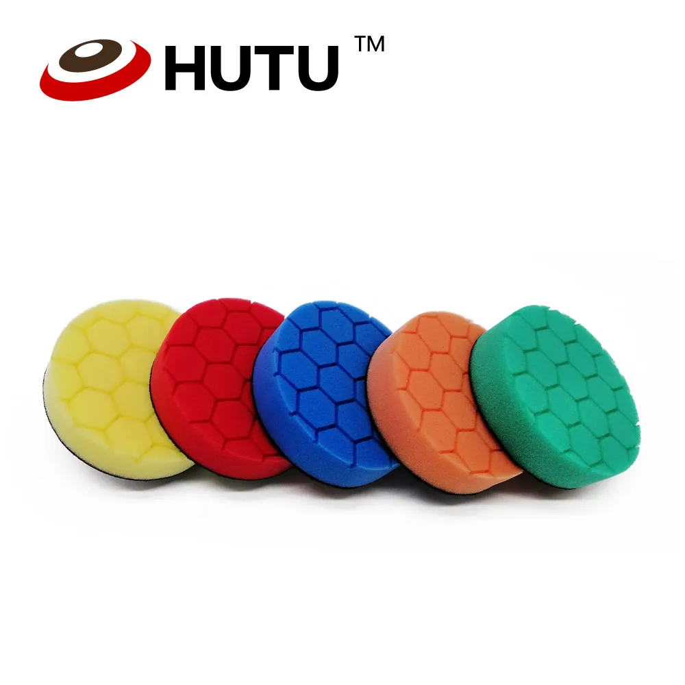 

Car Polish Pad 4 Inch 100mm Hexagon Pattern Compound Buffing Pads Kit For Car Buffer Polisher