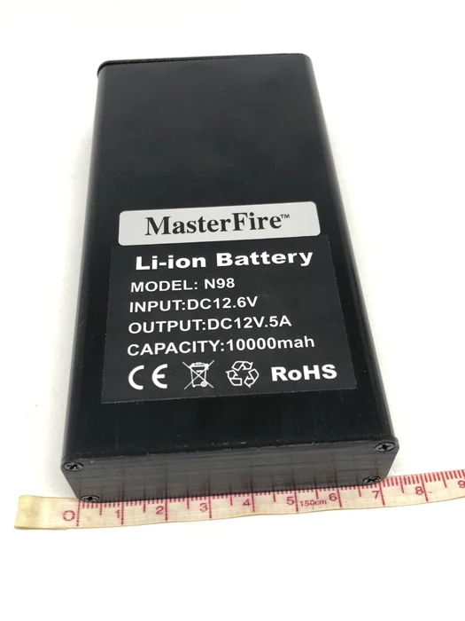 MasterFire 6500Mah Двойной выход 12V 5A 2 выхода jack DC 12V алюминиевый корпус умная мощность CCTV CAM литий-ионный аккумулятор
