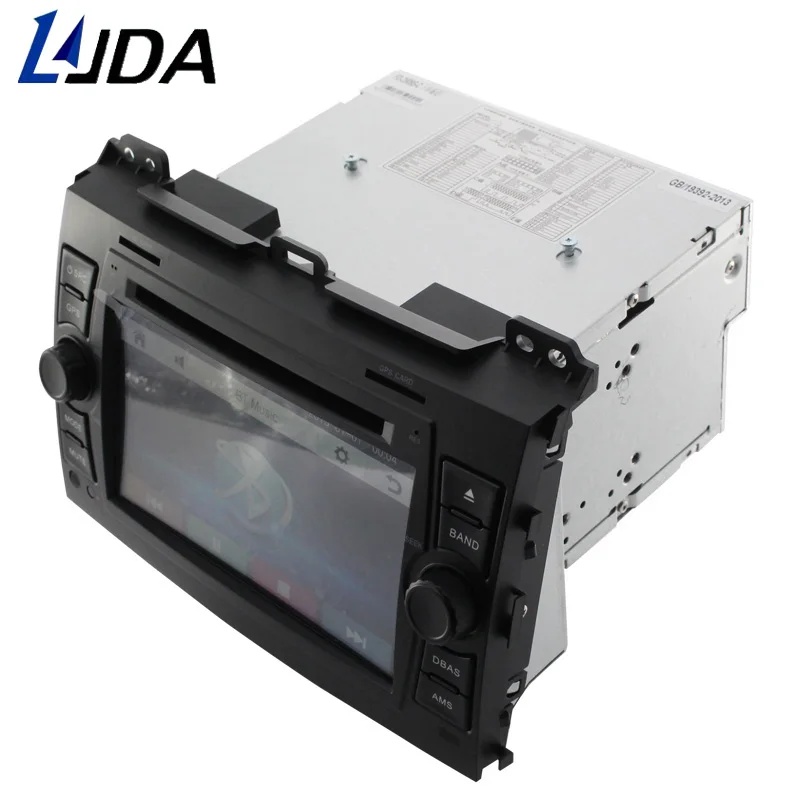 Best LJDA 2 Din Car DVD Player For Toyota Prado 2002-2009 Land Cruiser 120 Capacitive GPS Navigation Car Multimedia Auto Audio Radio 3