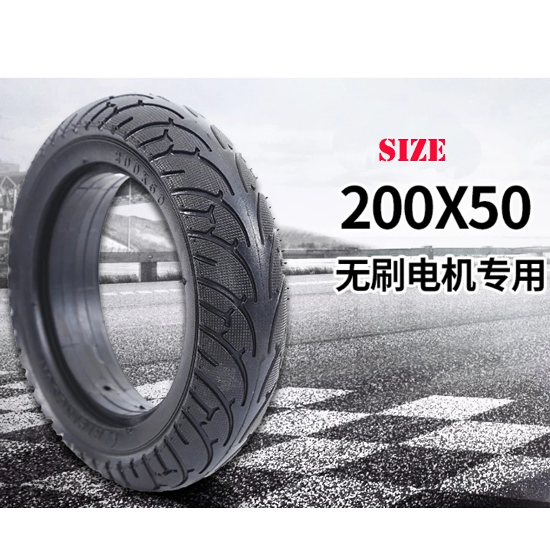 

8 Inch 200X50 Speedway Mini 3/Mini 4 Rear Tire Tyre Solid Tire Non Pneumatic Brushless Motor Wheel for Speedway Electric Scooter