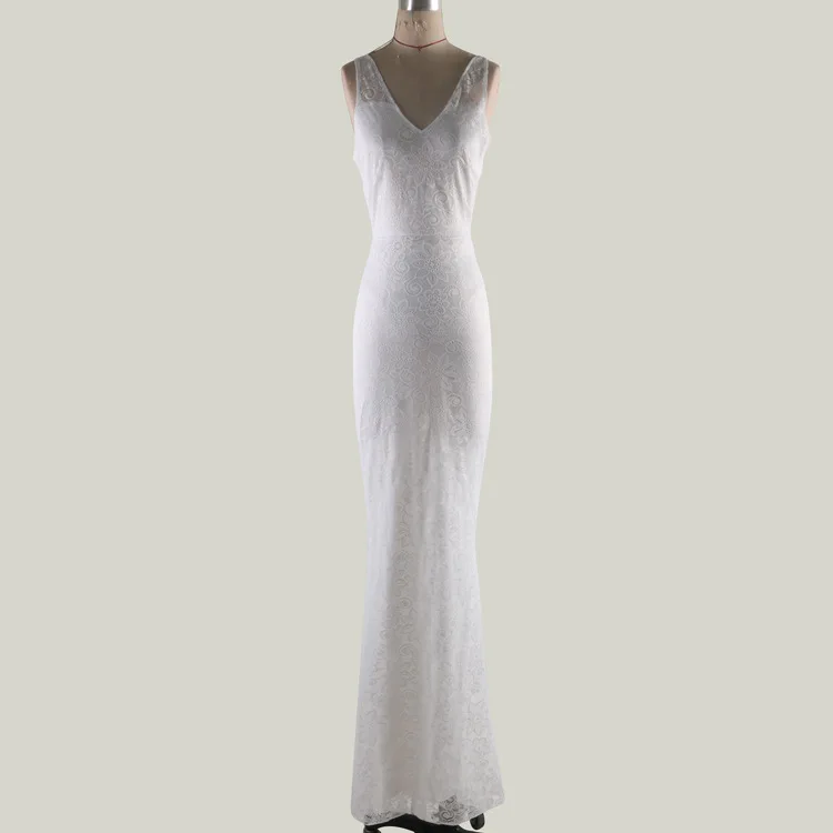 Осенне-летнее женское платье, сексуальное элегантное облегающее длинное кружевное платье с открытой спиной, женское винтажное открытое белое вечернее платье vestidos