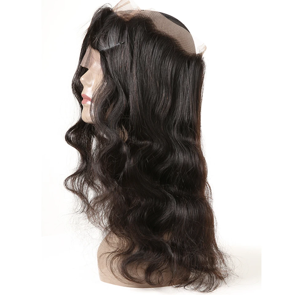 

Dejavu Hair Brazilian Body Wave Closure 360 Lace Frontal With Baby Hair Free Part 100% Remy Human Hair Closure Natural Color
