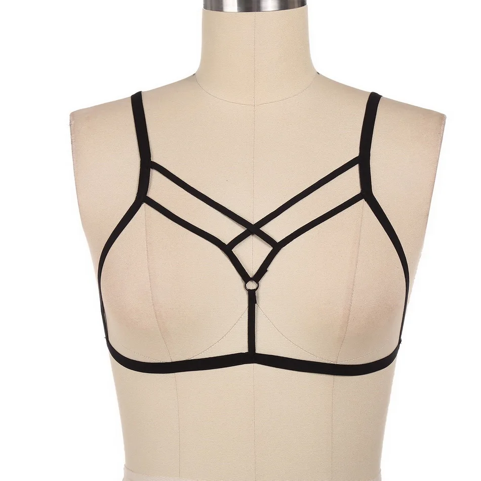 מוצר Women Bandage Bra Sexy Cupless Elastic Bras for Women Strap