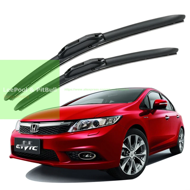 1 Pair auto car windshield wiper blade For Honda CIVIC Wiper arm Soft