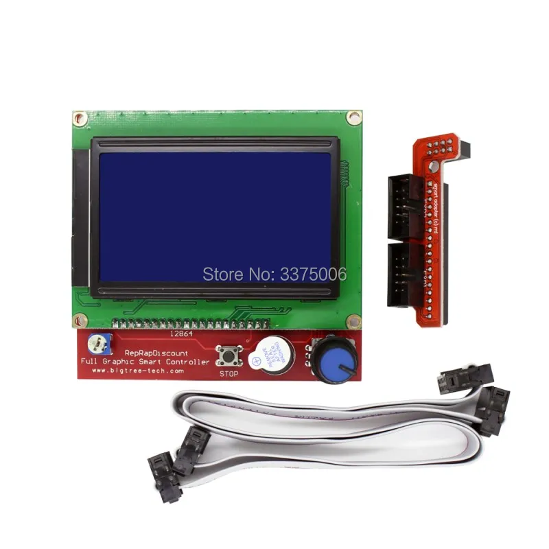 

3D printer parts 12864 LCD Ramps Smart Parts RAMPS 1.4 Controller Display Monitor Motherboard Blue Screen