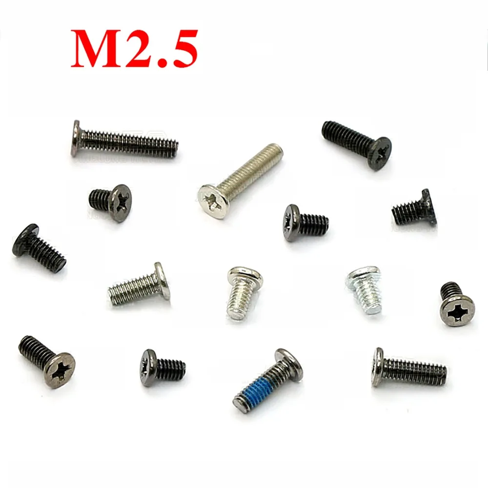 100個m2.5cm薄いフラットヘッドフィリップス機械ねじラップ
